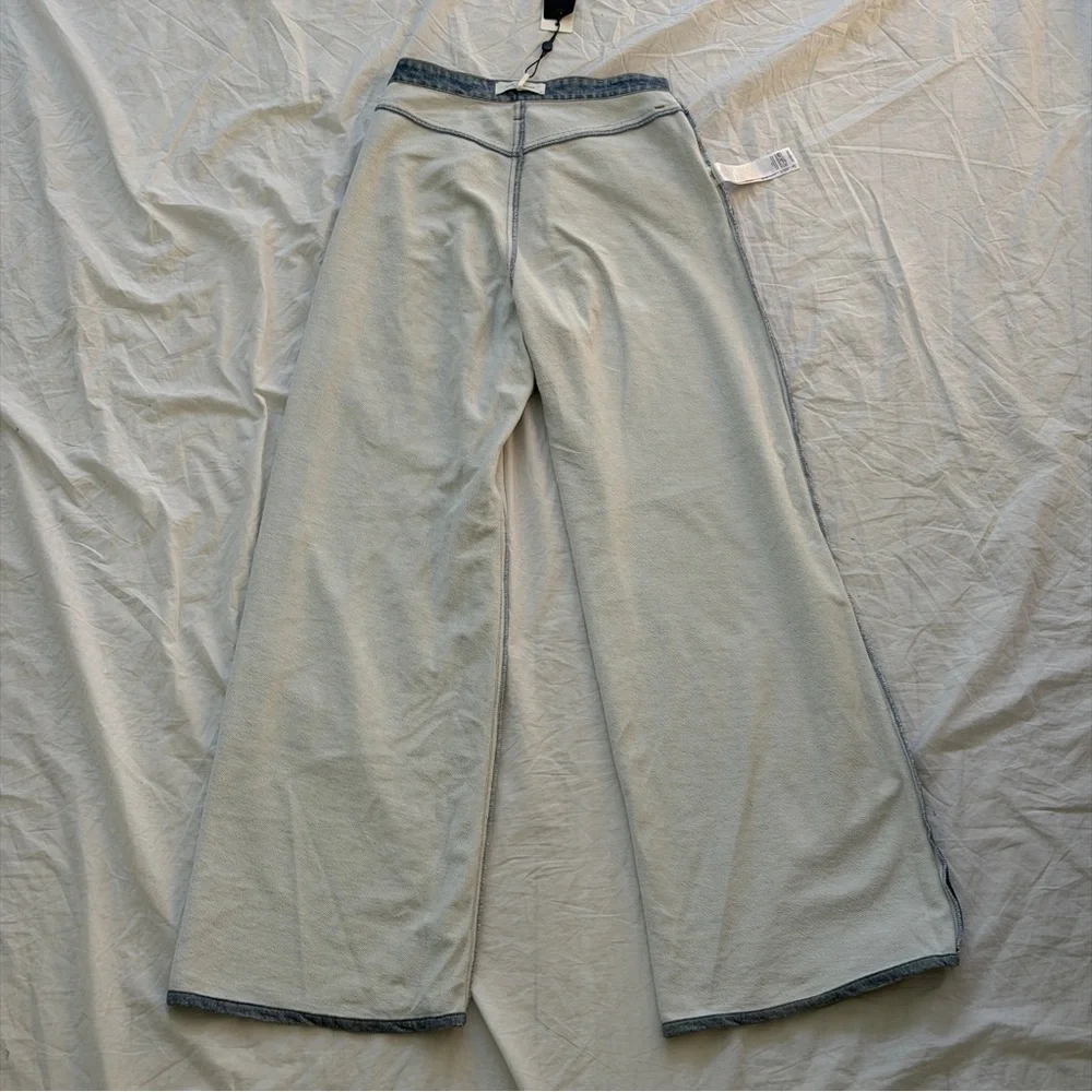 NWT Rag & Bone Miramar Raily High Rise Wide Leg Viral Sweatpant Jean Size 24 - Picture 14 of 16